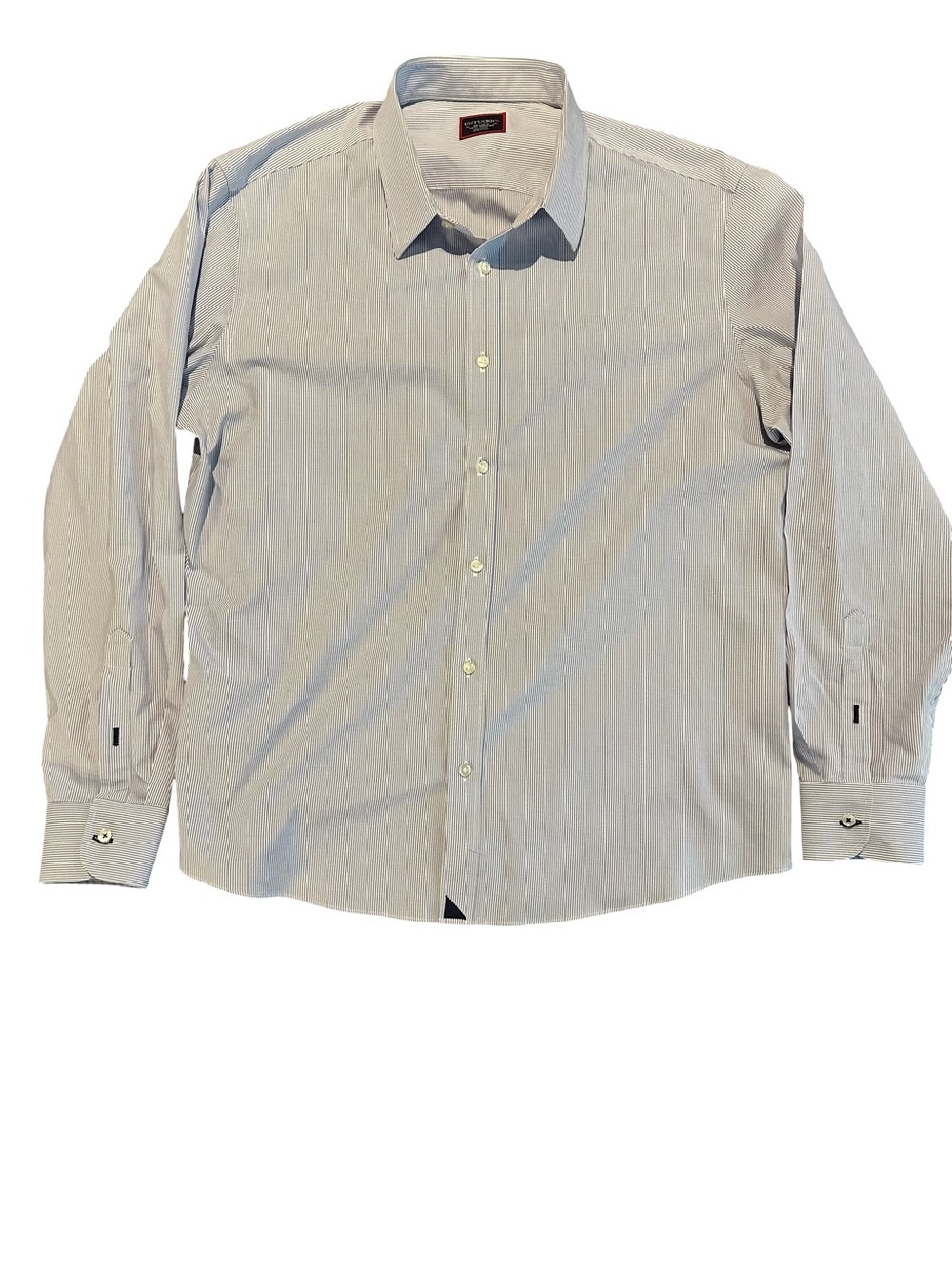 UNTUCKit Men's Light Gray Long-Sleeve Button-Down Dress Shirt